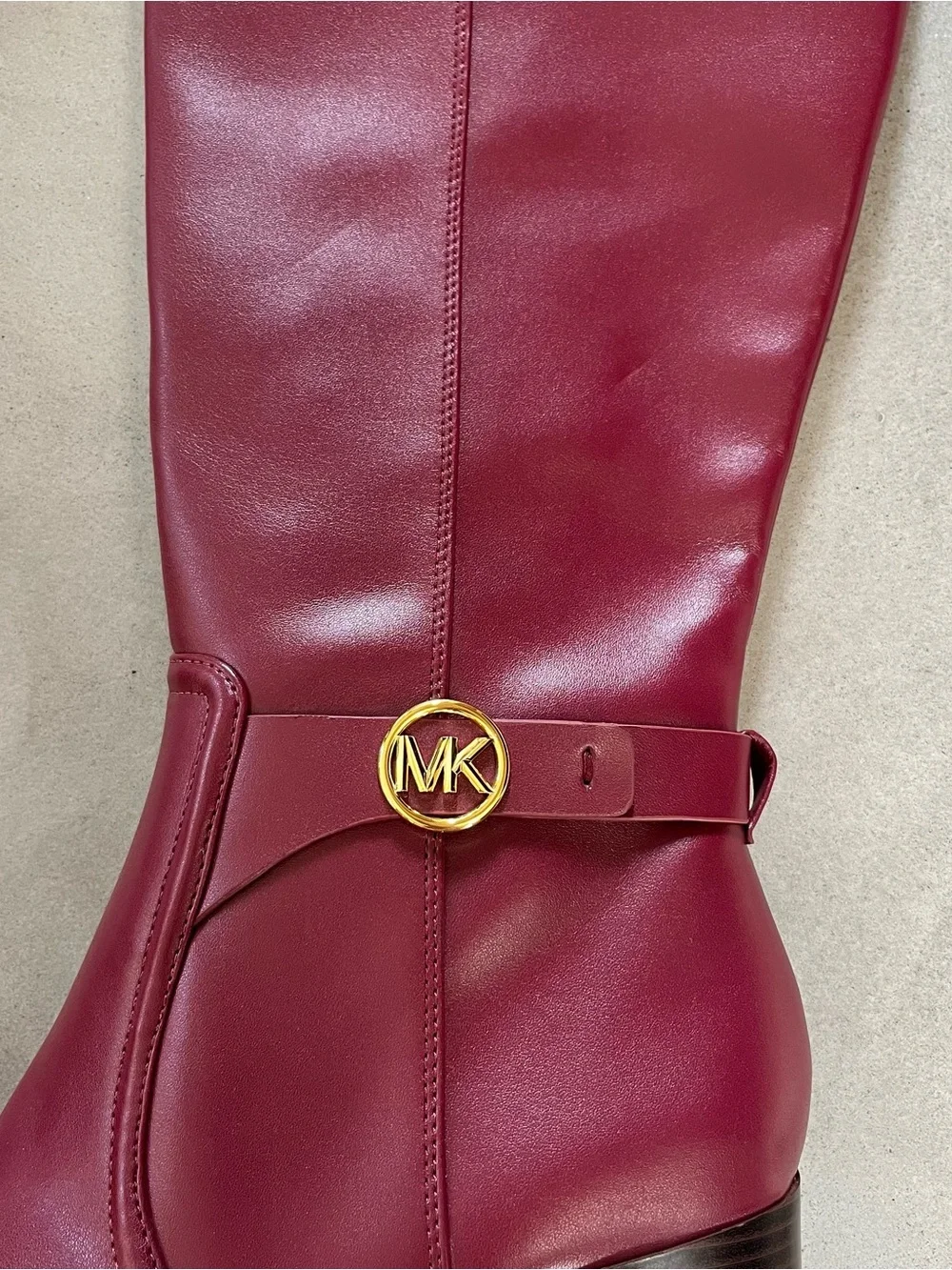Michael Kors Carmen Riding Boots in the color Mulberry Size 11 - Picture 3 of 16